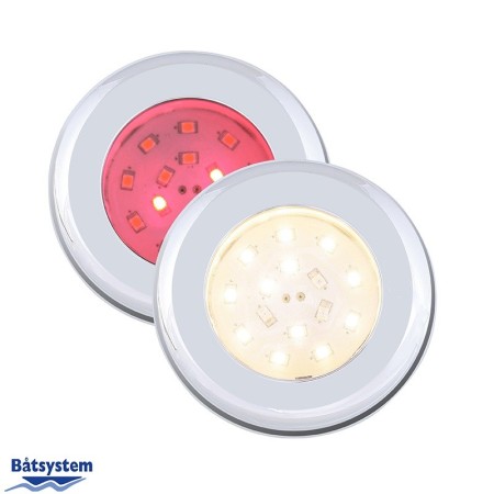 Batsystem nova smd led chrome red/white 2w