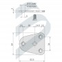 Base Para Montaje Asas Inox Tipo Ii