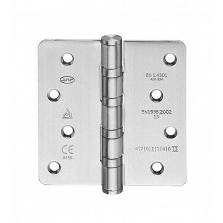 Heavy duty hinge s.steel 100x100mm