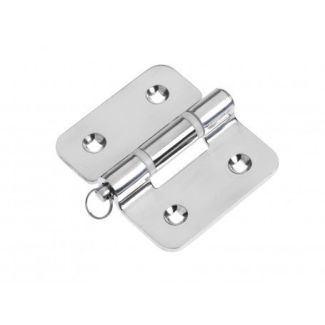 Heavy duty symmetric hinge s.steel 184x82mm