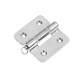Heavy duty symmetric hinge s.steel 184x82mm