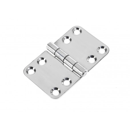 Symmetric heavy duty hinge s.steel 102x64mm