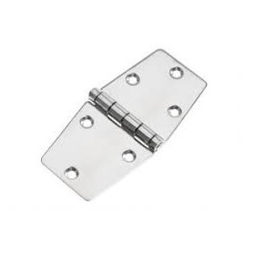 Heavy duty symmetric hinge s.steel 150x75mm