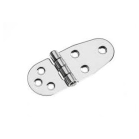 Heavy duty asymmetric hinge s.steel 98x40mm