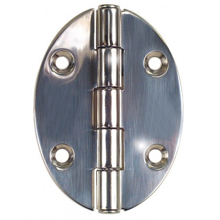 Hinge ellipse center s.steel 56x78x2mm