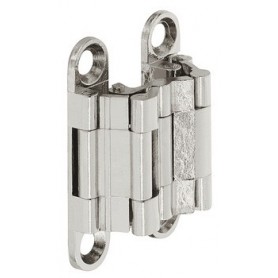 Invisible hinge sepa 180º chromed brass 39x28mm
