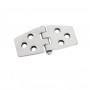 Symmetric hinge reversed s.steel 76x40mm