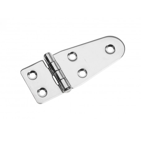 Asymmetric hinge s.steel 100x40mm