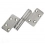 Lift off non-mortise right hinge s.steel 122x84mm