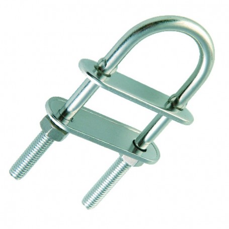 Cancamo C/Pletina Luxe Inox 8Mm- Rosca 45Mm