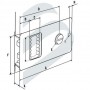 Cerradura Mobella Flush Intemperie Inox