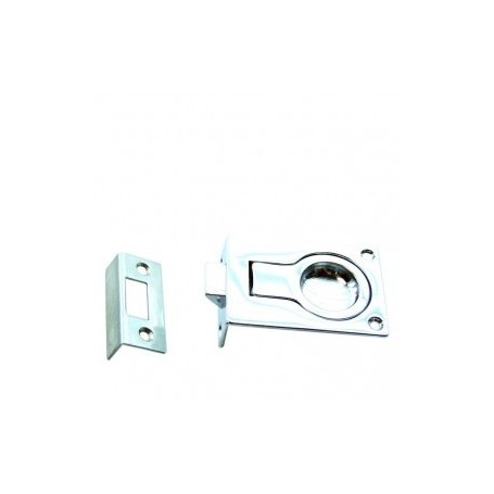 Furniture lock chromed brass 58x37mm
