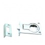Furniture lock chromed brass 58x37mm